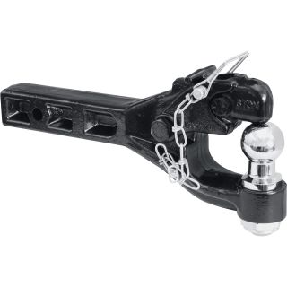 Ultra-Tow Dual-Purpose Pintle Hitch Fits 2in. Receiver — 6-Ton Capacity  Dual Purpose