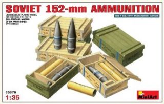 MiniArt Models 1/35 Soviet 152 mm Ammunition with Ammo Crates Toys & Games