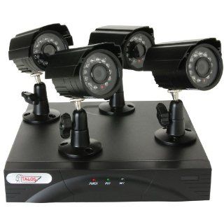 Talos Security DK1402 4 Camera Surveillance Kit Includes 2TB H.264 DVR Electronics