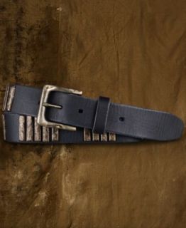Denim & Supply Ralph Lauren Studded Leopard Print Haircalf Belt   Belts & Suspenders   Men