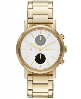 DKNY Womens Chronograph Lexington Gold Tone Stainless Steel Bracelet Watch 38mm NY2147   Watches   Jewelry & Watches