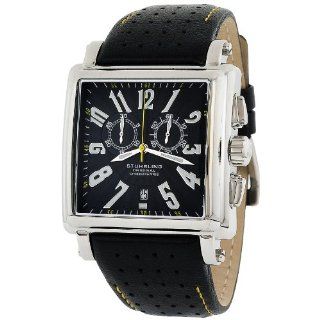 Stuhrling Original Men's 149B2.33151 Lifestyle 'Manchester' Square Swiss Chronograph Watch Stuhrling Original Watches