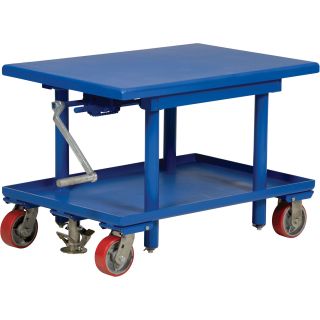 Vestil Mechanical Post Table — 36in.L x 24in.W, High Profile, Model# MT-2436-HP  Hand Operated Lift Tables