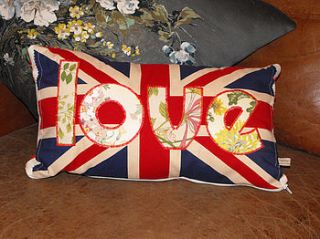 union jack cushion by poppy valentine