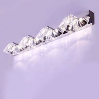 Morden trapezoid hollow crystal bedroom wall light mirror wall light living room wall light washroom Bathroom wall sconces lamp (4 lights)  