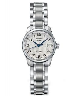 Longines Watch, Womens Swiss Automatic Master Stainless Steel Bracelet 26mm L21284786   Watches   Jewelry & Watches