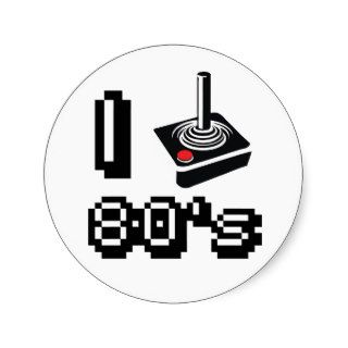 I play 80's   I love 80's Stickers
