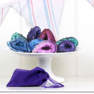 agate geodes party bags by junior geo