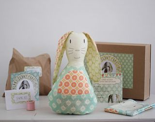 mummy bunny beginners craft kit by lou brown designs