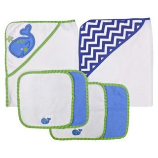 Neat Solutions® Whale 2 Towels and 4 Washclo