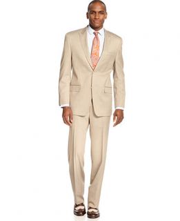 Sean John Tan Texture Suit Big and Tall   Suits & Suit Separates   Men