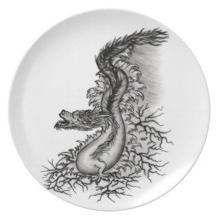 China Dragon Dinner Plates