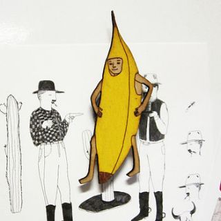 banana man fridge magnet by hanna melin