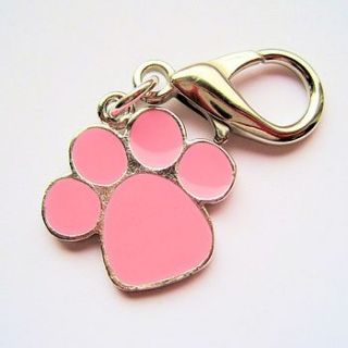 paw print dog charm by bijou gifts