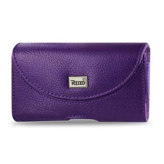 Reiko Horizontal Pouch HP146 for HTC HD2 T8585 Plus   Retail Packaging   Purple Cell Phones & Accessories