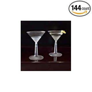 EMI Yoshi EMI MTG6 Clear Plastic 6 Oz. Martini Glass   144 / CS