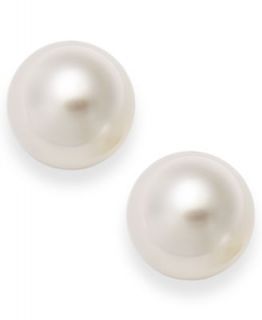 Pearl Necklace, 14k Gold Cultured South Sea Pearl Strand (10 12mm)   Necklaces   Jewelry & Watches