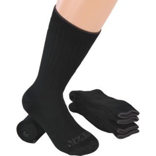 Gravel Gear Ultra-Dri Steel Toe Crew Socks — Black, Three Pairs  Socks