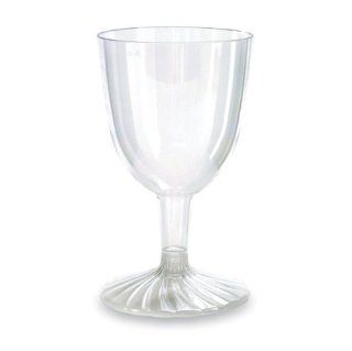 Acrylic Wine Glass 5 oz. 144 Glasses   Pack of 6 (Disposable) Kitchen & Dining