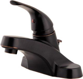 Pfister G142 800Y Series 4 Inch 1 Handle Centerset Bath Faucet, Tuscan Bronze   Touch On Bathroom Sink Faucets  