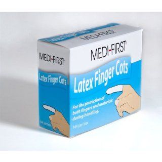 Medi First Latex Finger Cots 144 / Box Health & Personal Care