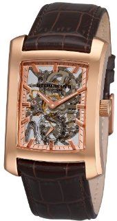 Stuhrling Original Men's 144C2.3345K14 Classic Gatsby Skeleton Mechanical Leather Watch Watches