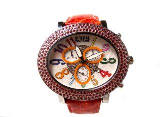 Effy Cosmopolitan Diamond/Orange Sapphire 4.38 Tcw. Mother of Pearl Dial Ladies Watch #Z00Z141OOO at  Women's Watch store.