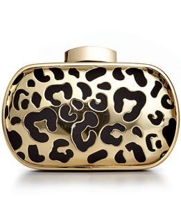 Jessica McClintock Metal Leopard Minaudier   Handbags & Accessories