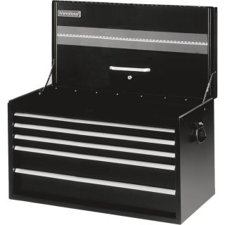 5-Drawer Portable Locking Steel Road Chest — 34in.W x 17 7/8in.D x 23in.H  Tool Chests