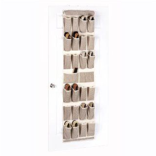 Whitmor 6230 142 SP Soft Storage Over the Door Shoe Organizer, Cappuccino   Closet Storage And Organization Systems