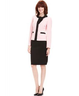 Le Suit Skirt Suit, Bow Neck Colorblock Blazer & Skirt   Suits & Suit Separates   Women