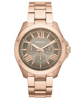 Fossil Womens Cecile Rose Gold Tone Stainless Steel Bracelet Watch 40mm AM4533   Watches   Jewelry & Watches