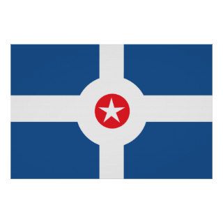 Flag of the City of Indianapolis Poster