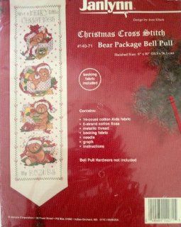 Janlynn Christmas Cross Stitch Bear Package Bell Pull #140 71
