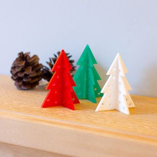 laser cut table top christmas tree decoration by finest imaginary
