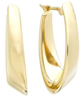 Signature Gold� Twist Hoop Earrings in 14k Gold   Earrings   Jewelry & Watches
