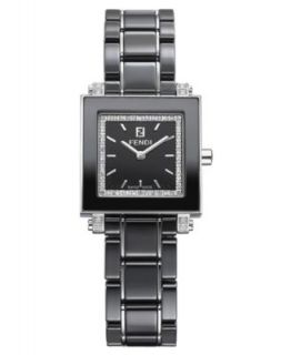 Fendi Timepieces Watch, Womens Black Ceramic Bracelet F621210   Watches   Jewelry & Watches