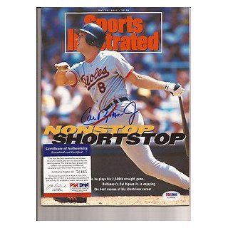 Cal Ripken Jr autograph Sports Illustrated psa/dna 7/29/91 Baltimore Orioles at 's Sports Collectibles Store