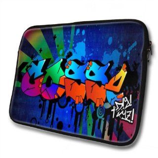 "Graffiti Names" designed for Gosse, Designer 14''   39x31cm, Black Waterproof Neoprene Zipped Laptop Sleeve / Case / Pouch. Cell Phones & Accessories