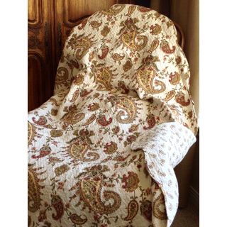 Paisley Quilted Throw Throws