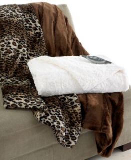 Slumber Rest Velvet Plush Heated Twin Blanket   Blankets & Throws   Bed & Bath