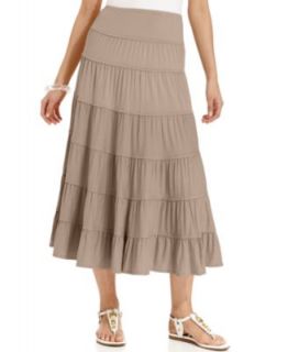 Style&co. Belted Textured Maxi Skirt   Skirts   Women