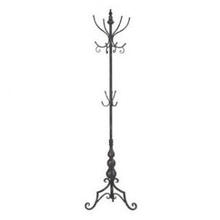 Sterling Industries Stocks Hand Painted Black With Hand Distressed Earth Tones Coat Stand   Home Decor Accents