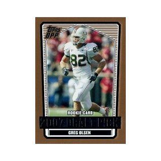 2007 Topps Draft Picks and Prospects #137 Greg Olsen RC at 's Sports Collectibles Store
