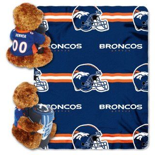 Northwest Denver Broncos 40 inch x 50 inch Fleece Blanket with Bear  Sports Fan Sweatshirts  Sports & Outdoors