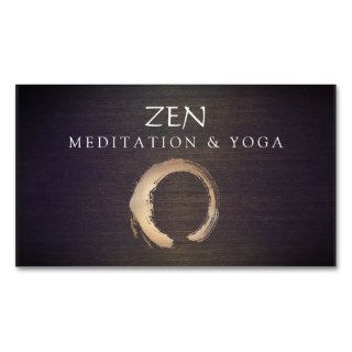 Zen Circle Enso Yoga and Meditation Buddhist Business Card