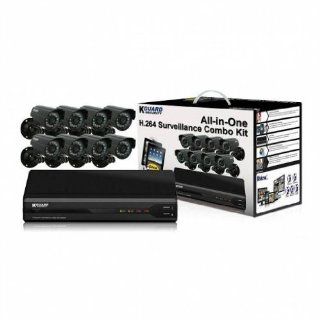 Kguard security OT801 8CW134M 500G All in One 8 Channel H.264 500GB DVR Surveillance Combo Kit w/ 8  Surveillance Recorders  Camera & Photo