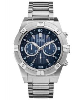 GUESS Watch, Mens Chronograph Stainless Steel Bracelet 44mm U0075G3   Watches   Jewelry & Watches