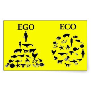 Eco vs Ego Sticker