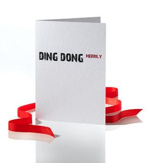 ding dong merrily christmas cards by betsy benn